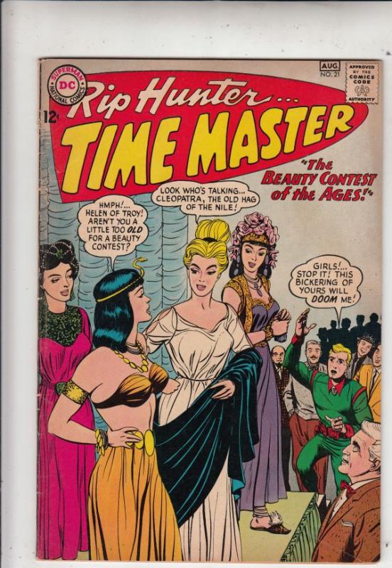 Rip Hunter Time Master #21 (Aug-64) VF+ High-Grade Rip Hunter, Jeff, Bonnie, ...