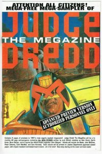 Judge Dredd Megazine #1 (1991) - 8.0 VF *8 Pg Preview Special*