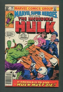 Marvel Super Heroes #96 (HULK)  /  5.5 FN-  /  April 1981