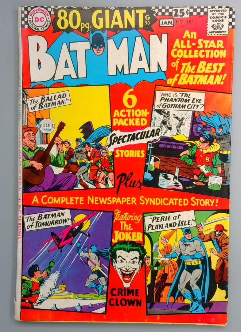 Batman #187 FN 80 Page Giant DC 1967