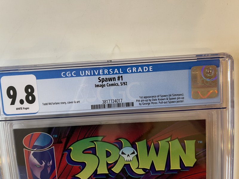 Spawn #1 (1992) CGC 9.8 WP Classic McFarlane 1st app Spawn