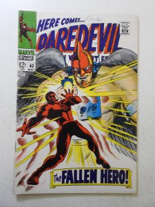 Daredevil #40 (1968) VG+ Condition ink fc, centerfold detached bottom staple