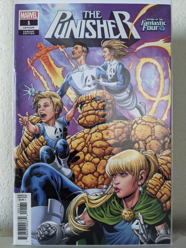 The Punisher #1 W/ Fantastic Four Crossover Cover!