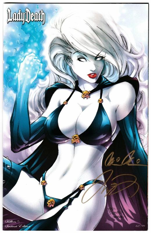 Lady Death Killers #1 Instant Limited Edition #62/99 Signed 2x w/COA (NM)