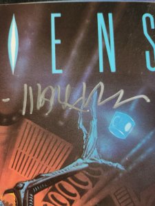 Aliens 4PC #1-4 - Complete/Signed Mark Verheiden/Connecting Cover (7.5-9.2) 1989