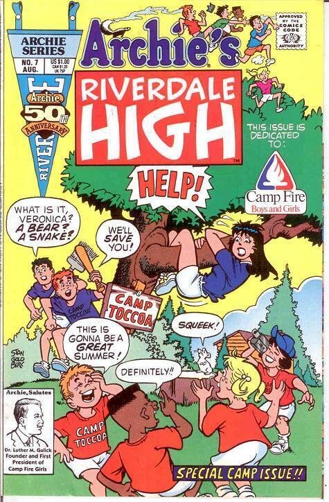 ARCHIES RIVERDALE HIGH (1991) 7 VF-NM Aug. 1991 COMICS BOOK