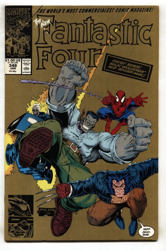 Fantastic Four #348 Second print-1990-1st new FF-comic book