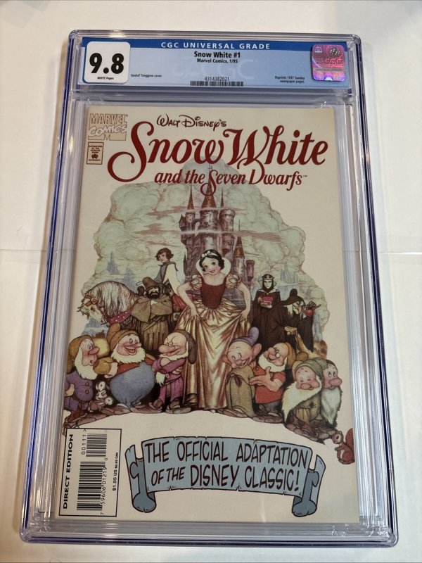 Snow White (1995) # 1 (CGC 9.8) Tenggren Cover Reprints 1937 Sunday Newspaper