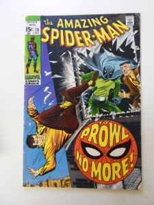 The Amazing Spider-Man #79 (1969) VG condition top staple detached from cover