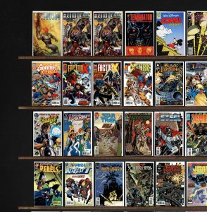 Huge Lot 150+ Comics with Darkstars, Gunfire, Factor X, Cable & More!