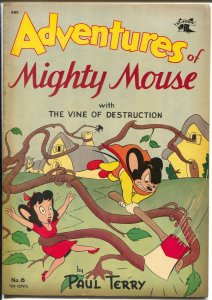 Adventures of Mighty Mouse #6 1952-St John-Dan Crippen Collection-sci-fi-FN+ 