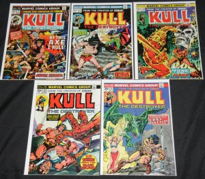 Marvel Bronze Age KULL THE CONQUEROR 15 Mid-High Grade Comic Lot FN-VF+ #1-15