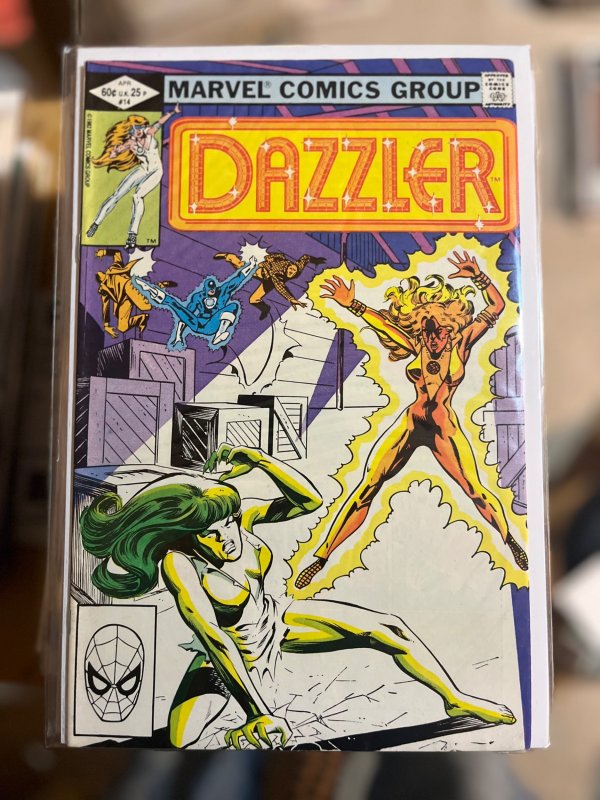 Lot of 3 Dazzler #6, 7, & 14 (1981 Marvel) Hulk & She-Hulk