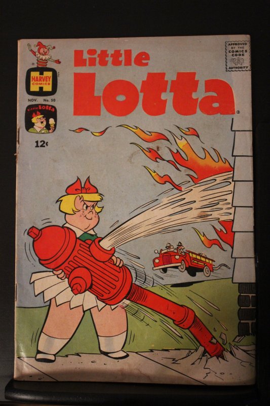 Little Lotta #50 (1963) Mid-Grade FN Fire Fighting Lotta Cover wow!
