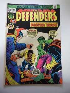The Defenders #17 (1974) VG- Condition added staple