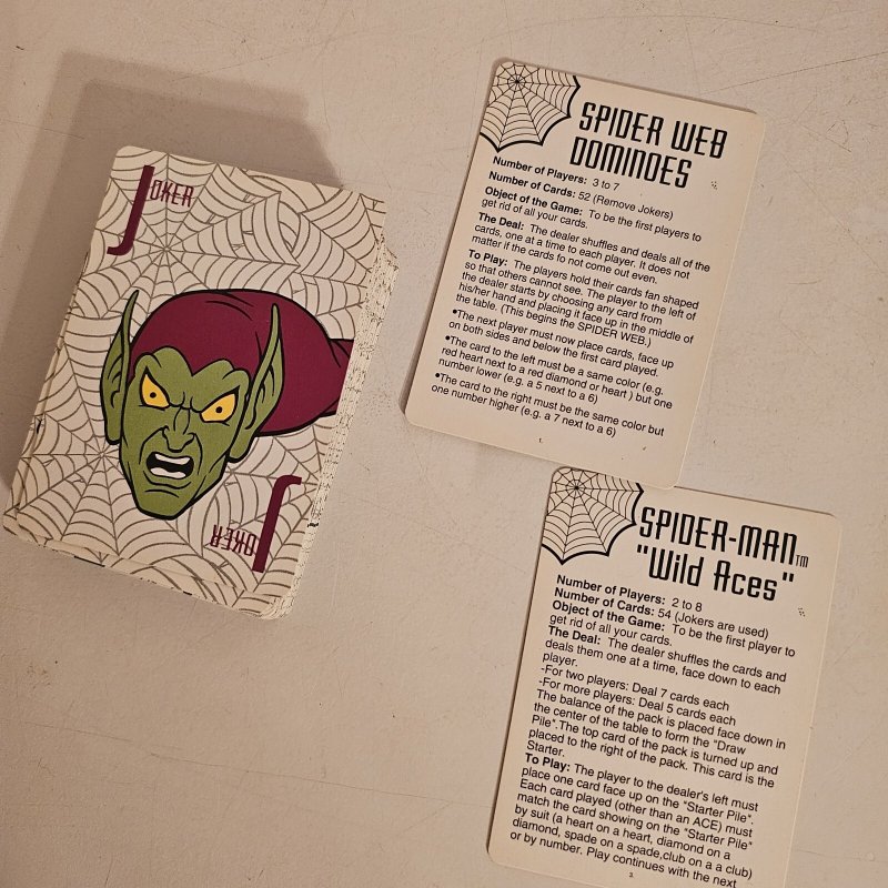 1994 Used Vintage Spider-Man Playing cards