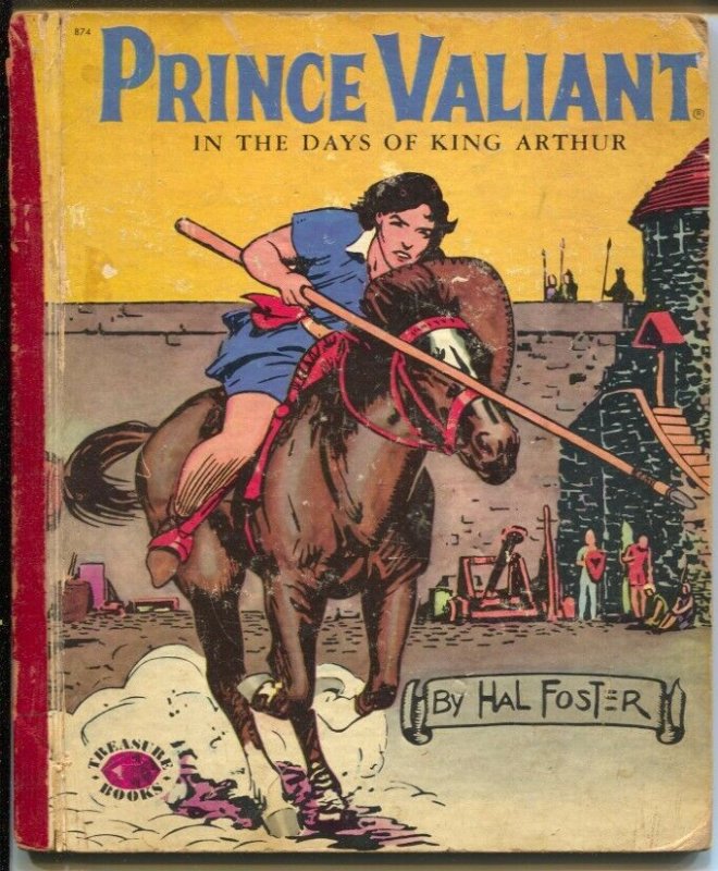 Prince Valiant #874 1954-Treasure Books-Hal Foster color art on every page-G