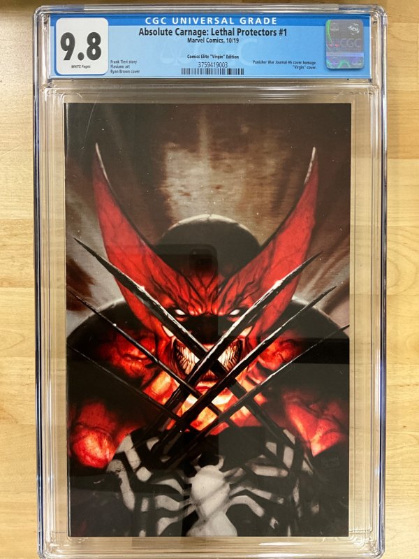 Absolute Carnage: Lethal Protectors #1 Brown Virgin Cover (2019) CGC 9.8