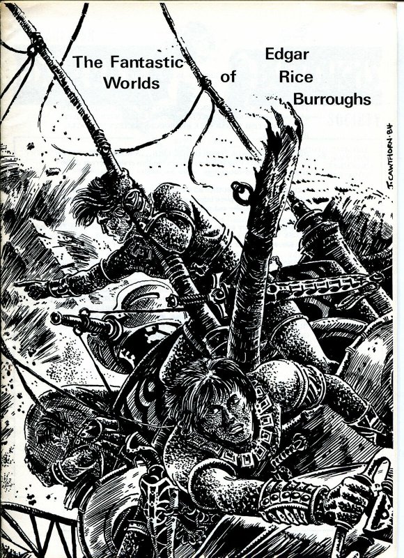 Fantastic Worlds of Edgar Rice Burroughs #13 1985-British fanzine-Cawthorn-FN