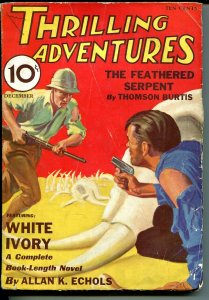 Thrilling Adventures 12/1932-Elephant graveyard cover-pulp thrills-VG/FN