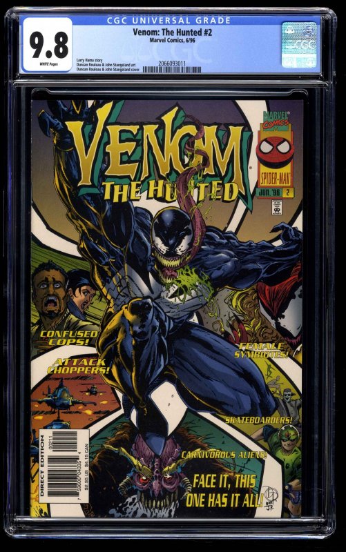 Venom: The Hunted #2 CGC NM/M 9.8 White Pages