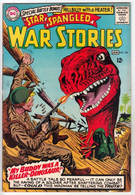 Star Spangled War Stories #124 (Jan-66) VF+ High-Grade Dinosaur