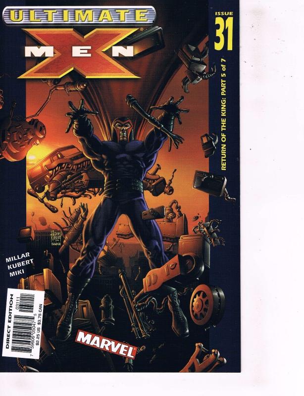 Lot Of 6 Ultimate X-Men Marvel Comic Books #31 32 33 34 35 36 Wolverine Hulk J91