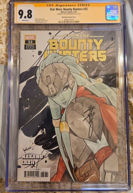 Star Wars: Bounty Hunters #32! Momoko Cover! CGC SS 9.8! Signed by Peach Momoko!