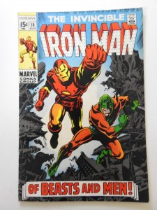 Iron Man #16 (1969) Guest Starring Nick Fury! Solid VG/Fine Condition!
