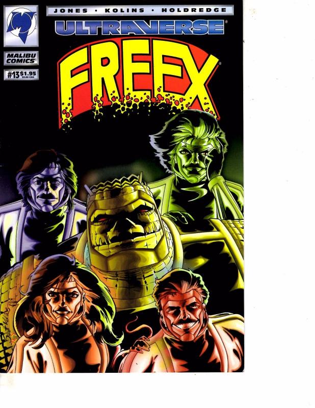 Lot Of 2 Malibu Comic Books Ultraverse Freex #13 and Solitaire #1 ON12