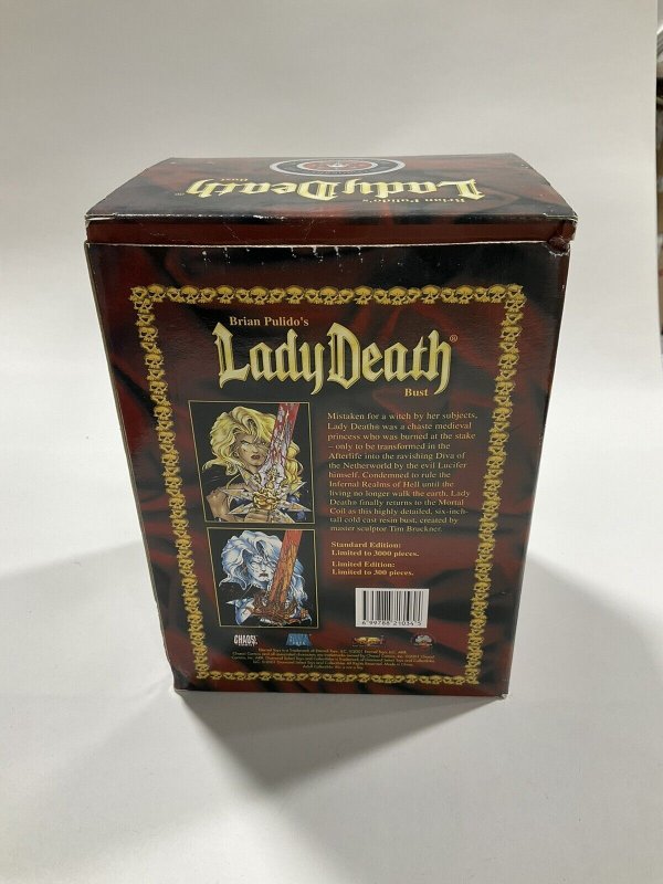 Lady Death Bust Limited To 3000 Special Edition Brian Pulido Chaos Comics Opened