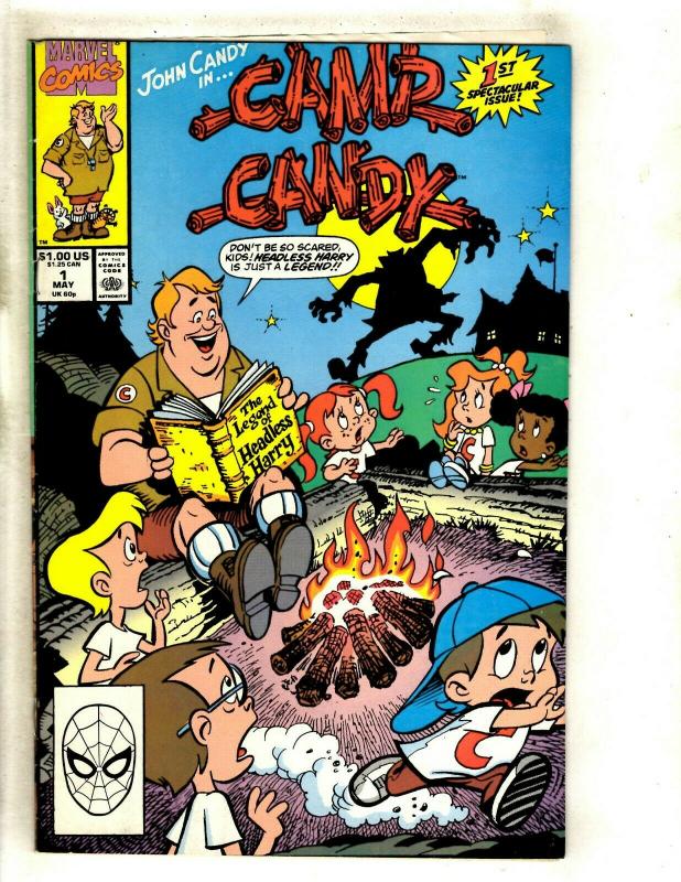 5 Camp Candy Marvel Comics # 1 2 3 4 6 John Candy Headless Harry Adventure J372