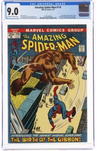 The Amazing Spider-Man #110 (1972) CGC Graded 9.0