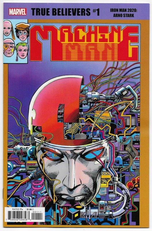 True Believers Iron Man 2020 Arno Stark #1 Rep Machine Man #2 (Marvel, 2020) NM