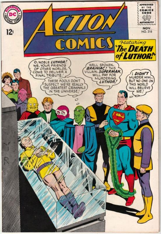 Action Comics #318 (Nov-64) VF/NM High-Grade Superman, Supergirl