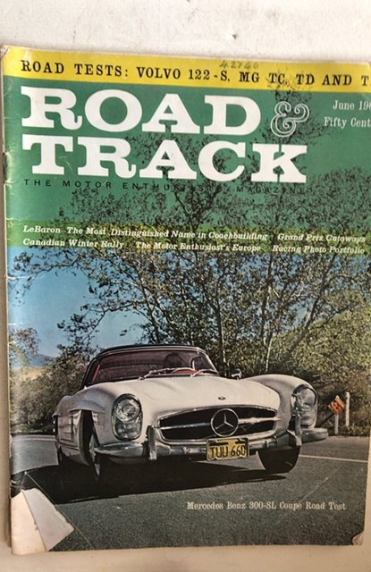 Road and track June 1961,good,detached cntrfld,C all my vintage mags!