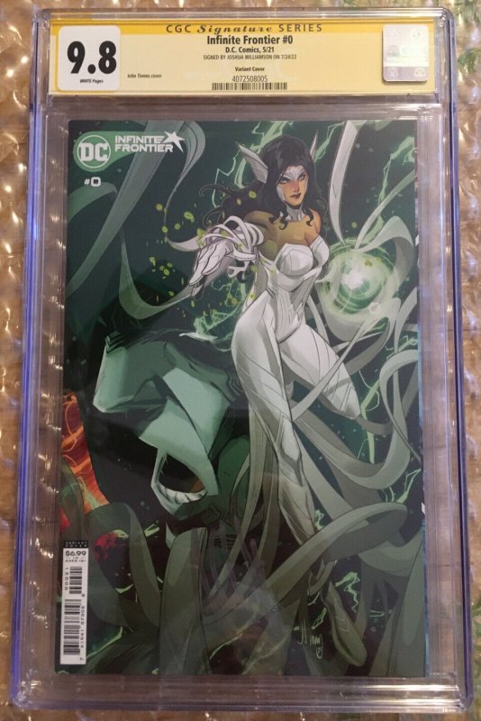 MANY 1ST APPEARANCES Infinite Frontier #0 'B' Variant CGC 9.8 NM+/M SIGNED