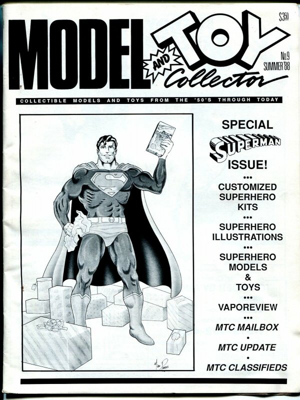 Model and Toy Collector #9 1988-Superman issue-customized superhero kits-FN/VF