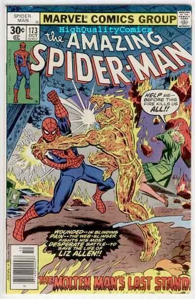 SPIDER-MAN #173, VF, Andru, Molten Man, Amazing, 1963, more ASM in store 
