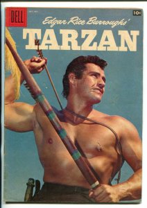 TARZAN #108-1958-DELL-GORDON SCOTT COVER- BURROUGHS- MARSH- MANNING-fn