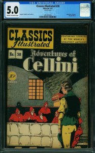 Classics Illustrated #38 (1947) CGC 5.0 VGF