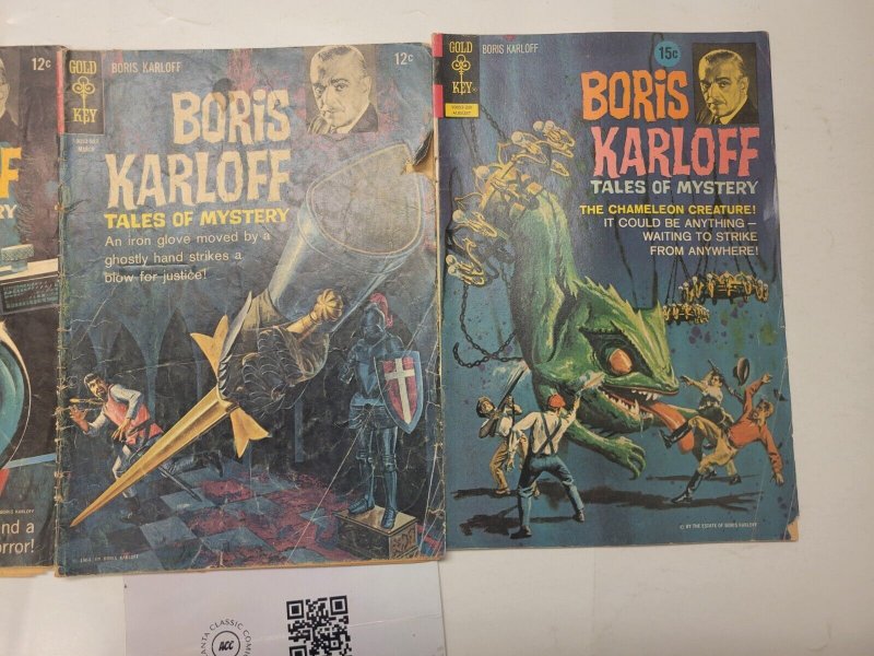 3 Boris Karloff Tales of Mystery Gold Key Comic Books #9 15 42 108 TJ26