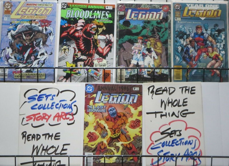 LEGION OF SUPERHEROES (1989, 4th series, DC) #0-125, Annuals #1-7 COMPLETE!VF/+