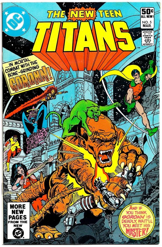 THE NEW TEEN TITANS #5 (Mar1981) 8.0 VF Marv Wolfman! Curt Swan! 1st TRIGON!