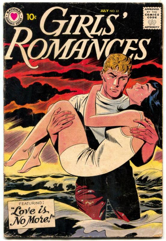 Girls' Romances #61 1959-DC COMICS-SWIMSUIT COVER ART  VG