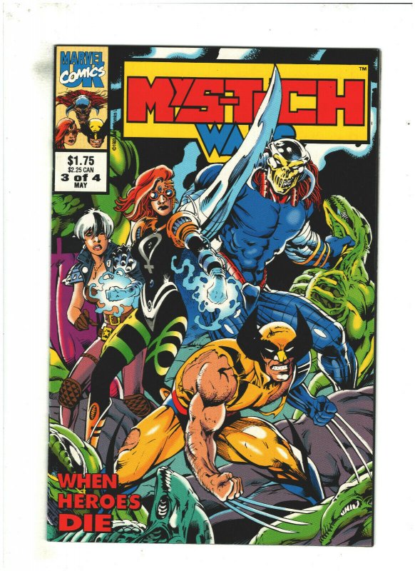 Mys-Tech Wars #3 VF/NM 9.0 Marvel UK 1993 Death's Head II, X-Men & Avengers