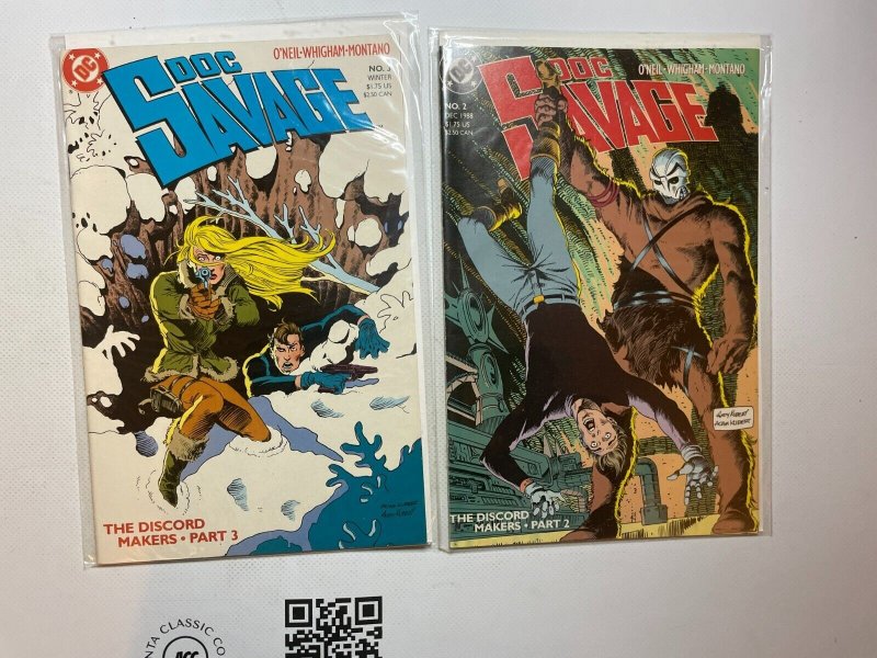 Lot Of 3 Comic Books DC Comics Doc Savage #2 3 4  BatMan SuperMan 50 MT4