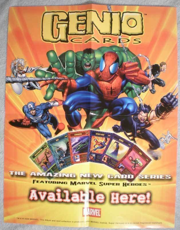 GENIO CARDS Promo poster, 17x22, 2003, Unused, more in our store