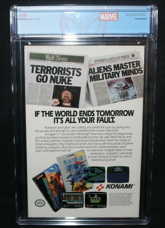 Spider-Man #1 - Silver Edition - Double Cover - CGC Grade 9.8 - 1990 