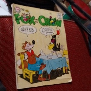 Fox and the Crow Comic Book #43 DC Comics 1957 silver age funny animal cartoon
